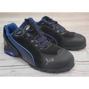 Puma Safety Shoes 642755 Size 10 Athletic Shoe, Aluminum Toe, Leather Upper